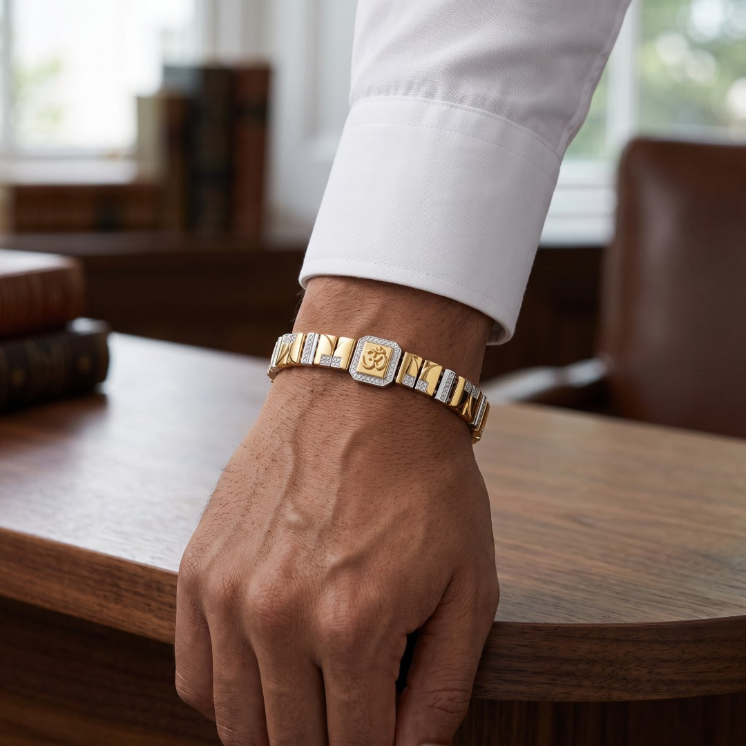 Omkar Sacred Plaque Bracelet