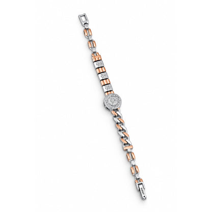Orbit Pavé Disc Link Bracelet