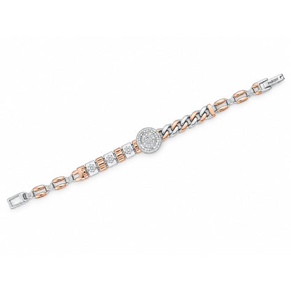 Orbit Pavé Disc Link Bracelet