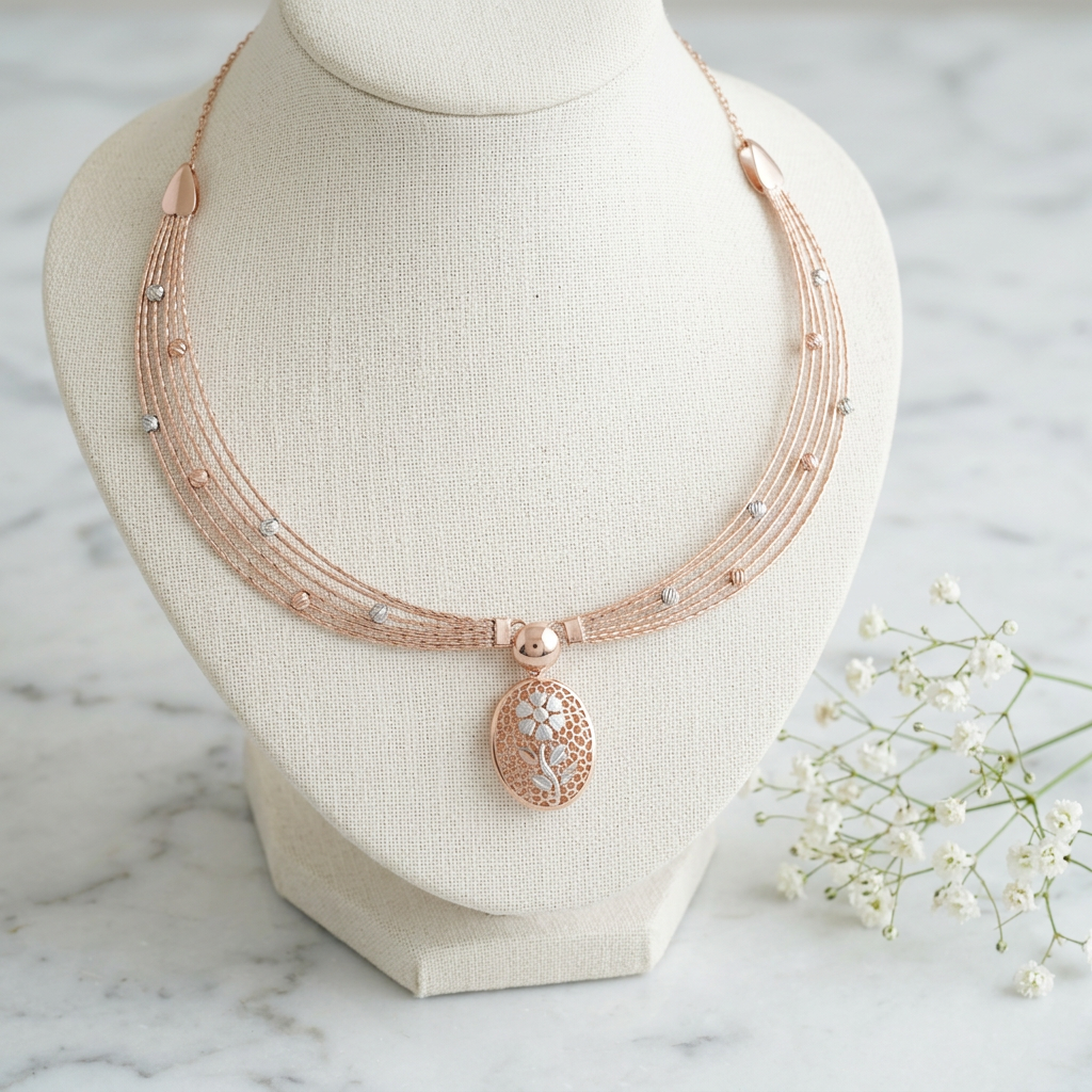 Ovelia Bloom Collar Necklace