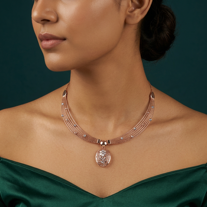 Ovelia Bloom Collar Necklace