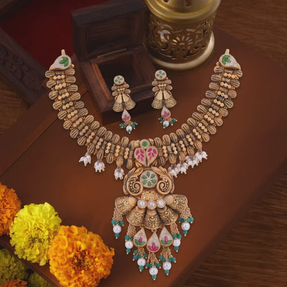 Rajsi Padma Ghungroo Necklace Set