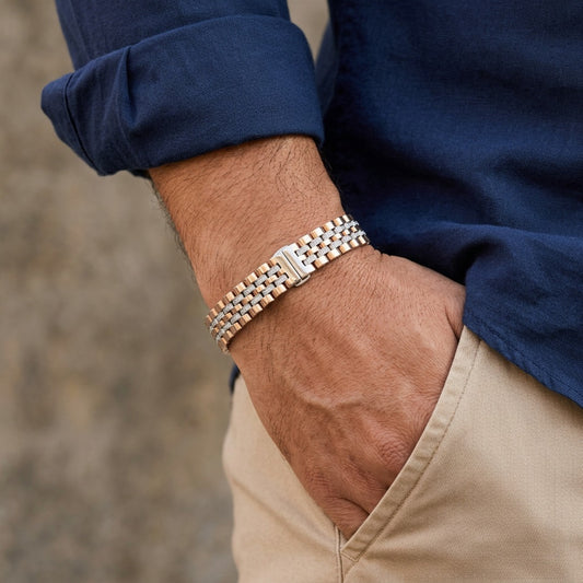 Regal Five-Row Link Bracelet