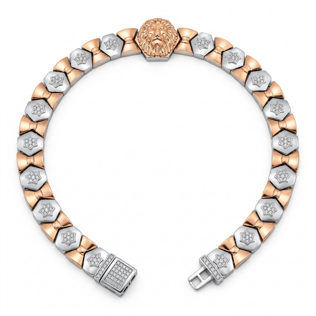 Simha Rose Lion Crest Bracelet