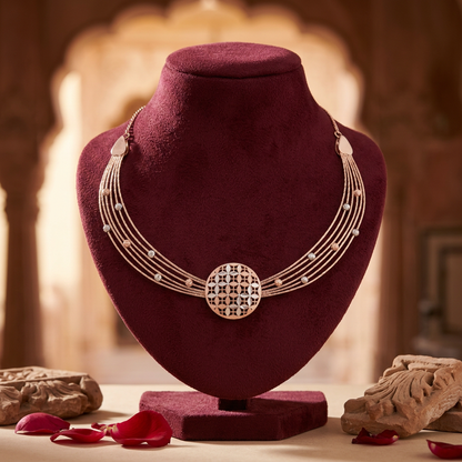 Sitara Medallion Collar Necklace