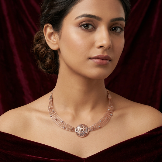 Sitara Medallion Collar Necklace