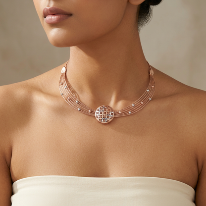 Sitara Medallion Collar Necklace