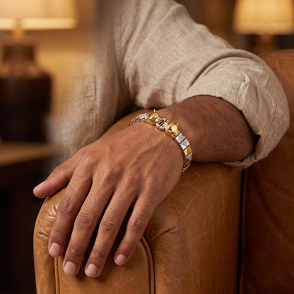 Twin Panther Stud Bracelet