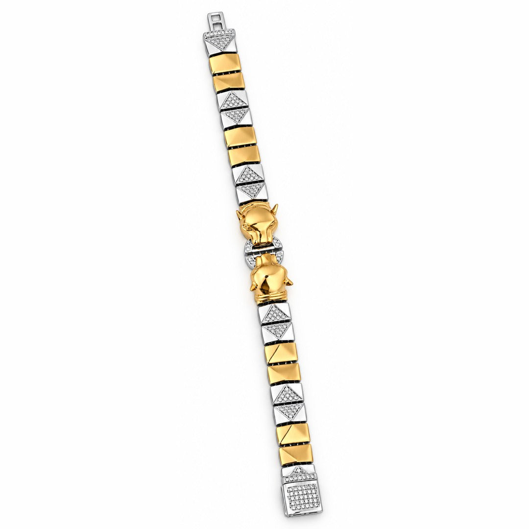 Twin Panther Stud Bracelet