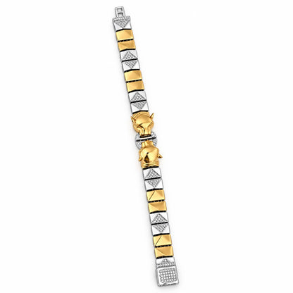Twin Panther Stud Bracelet