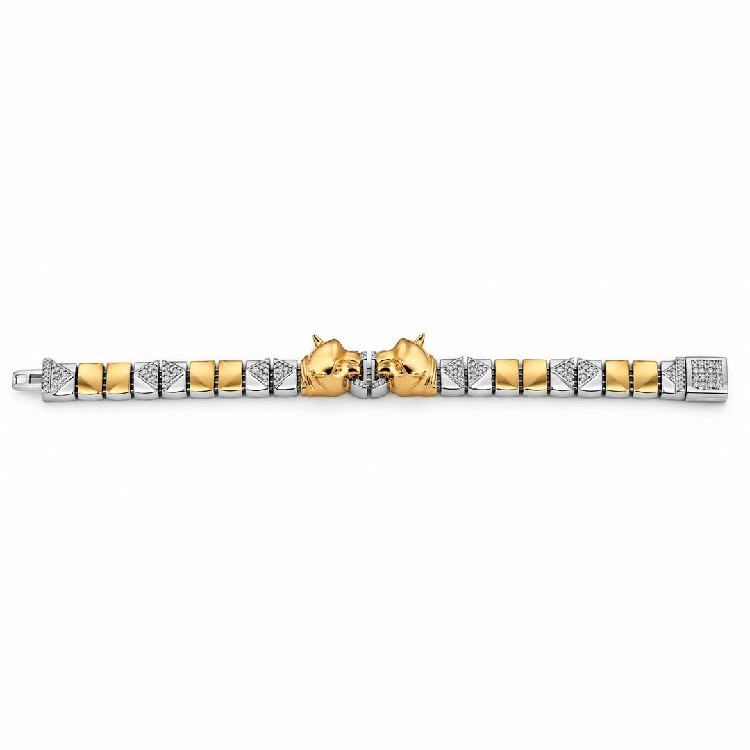 Twin Panther Stud Bracelet