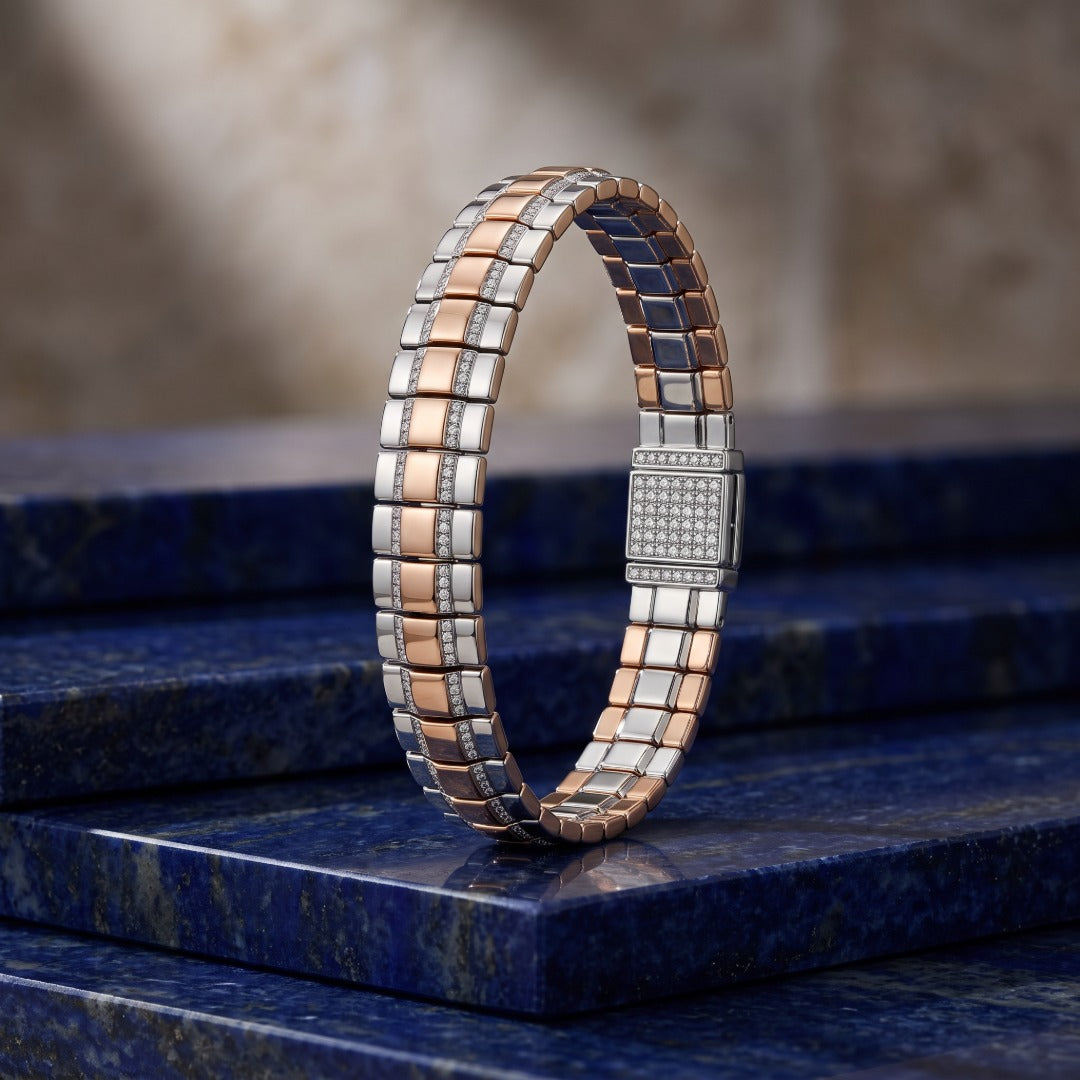 Twin Row Brick Pavé Bracelet
