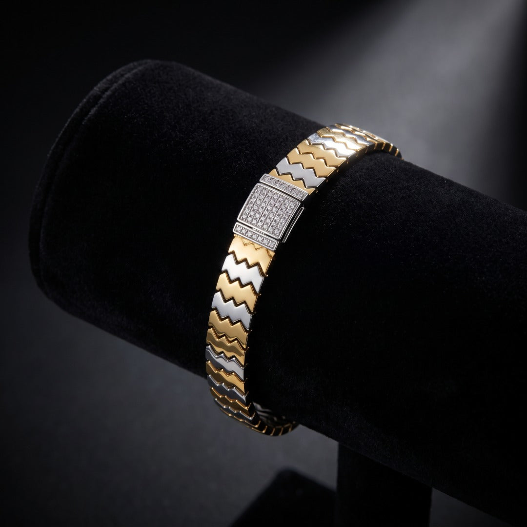 Zigzag Chevron Band Bracelet