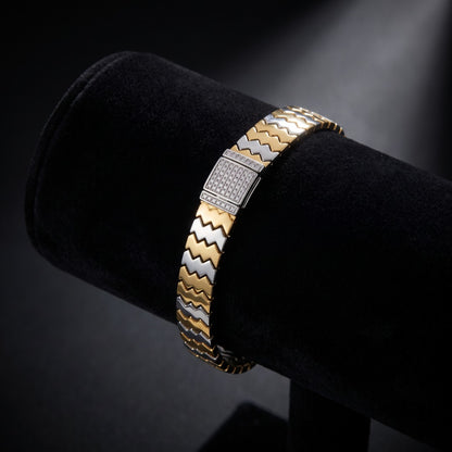 Zigzag Chevron Band Bracelet