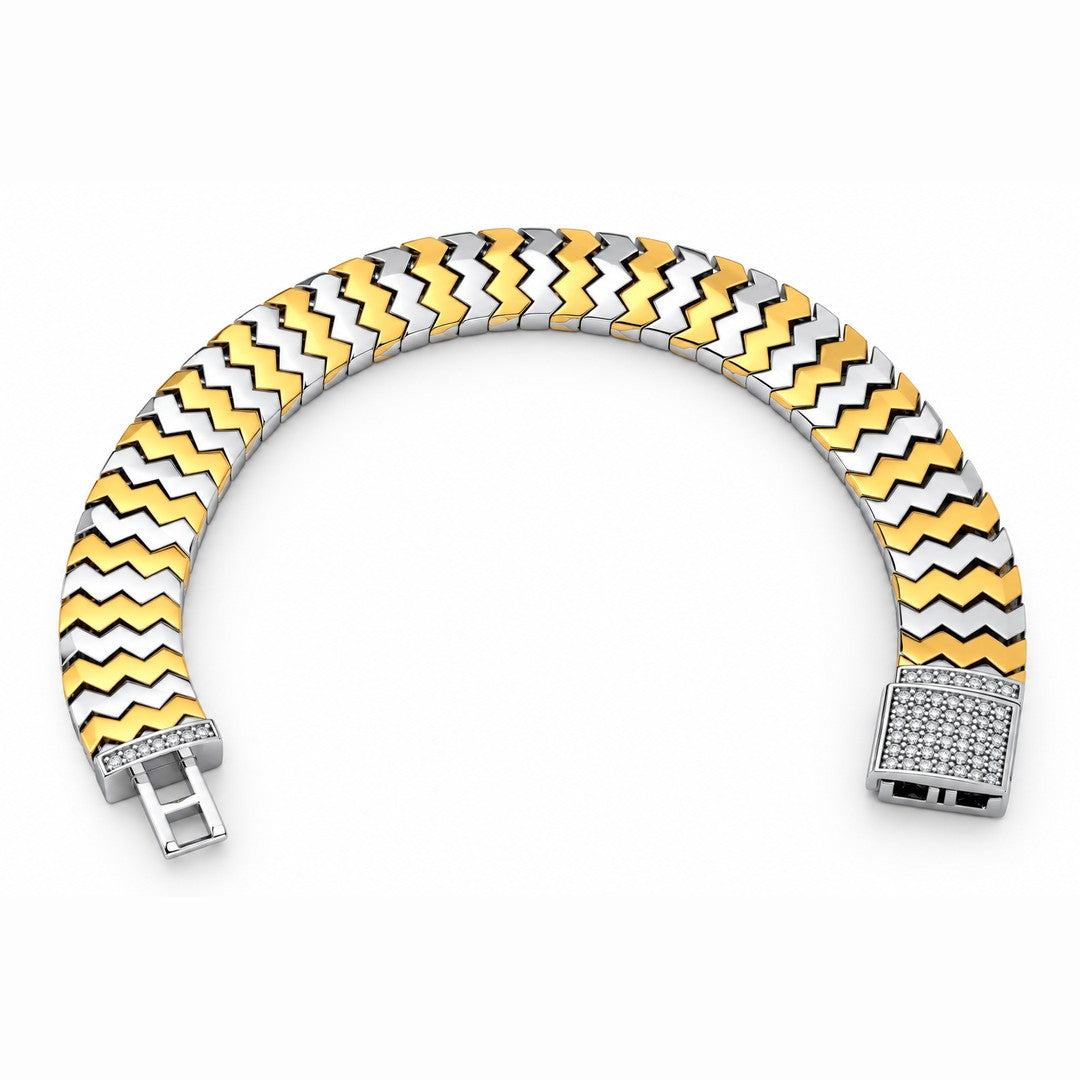 Zigzag Chevron Band Bracelet