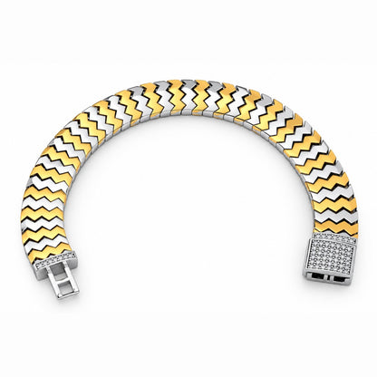 Zigzag Chevron Band Bracelet