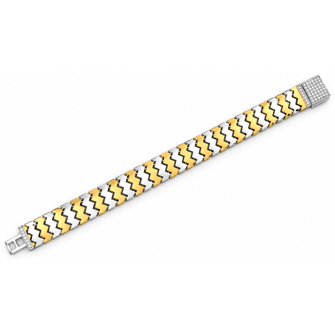 Zigzag Chevron Band Bracelet